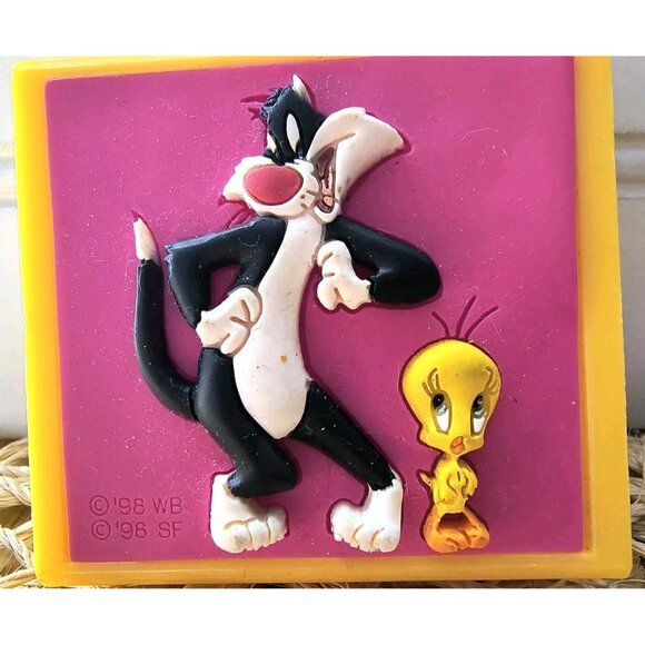 Sylvester and Tweety 1996 Rubber Stamp, Warner Brothers Souvenir, GUC - Picture 4 of 8